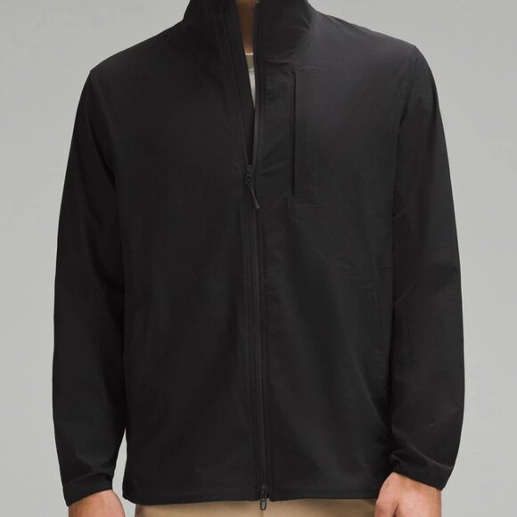 New Lululemon Men Sojourn Black Windbreaker Jacket Patch "The Boca Raton" L - Picture 5 of 13